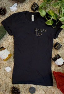 HoneyLux Logo Tee in Charcoal Grey