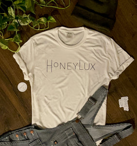 HoneyLux Logo Tee in White